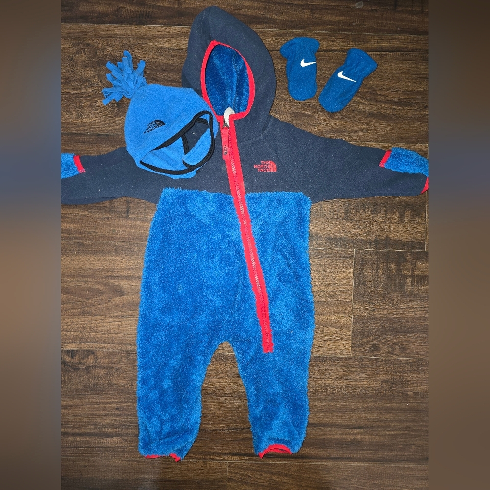 The North Face Kids One Piece in Blue and Black